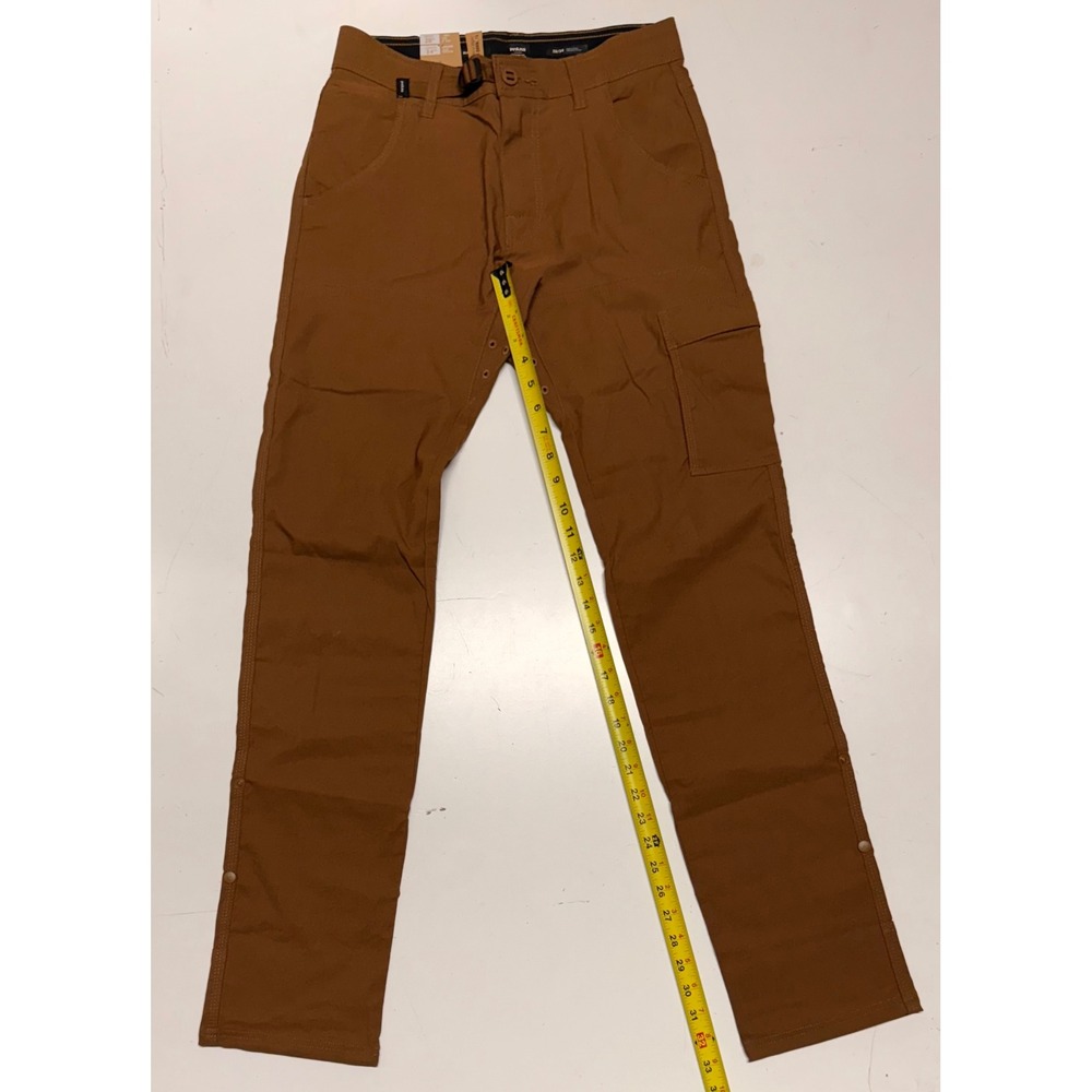 Prana Stretch Zion Slim‎ Part II Pants Mens 28x34 Khaki Cargo Slim Fit Outdoor